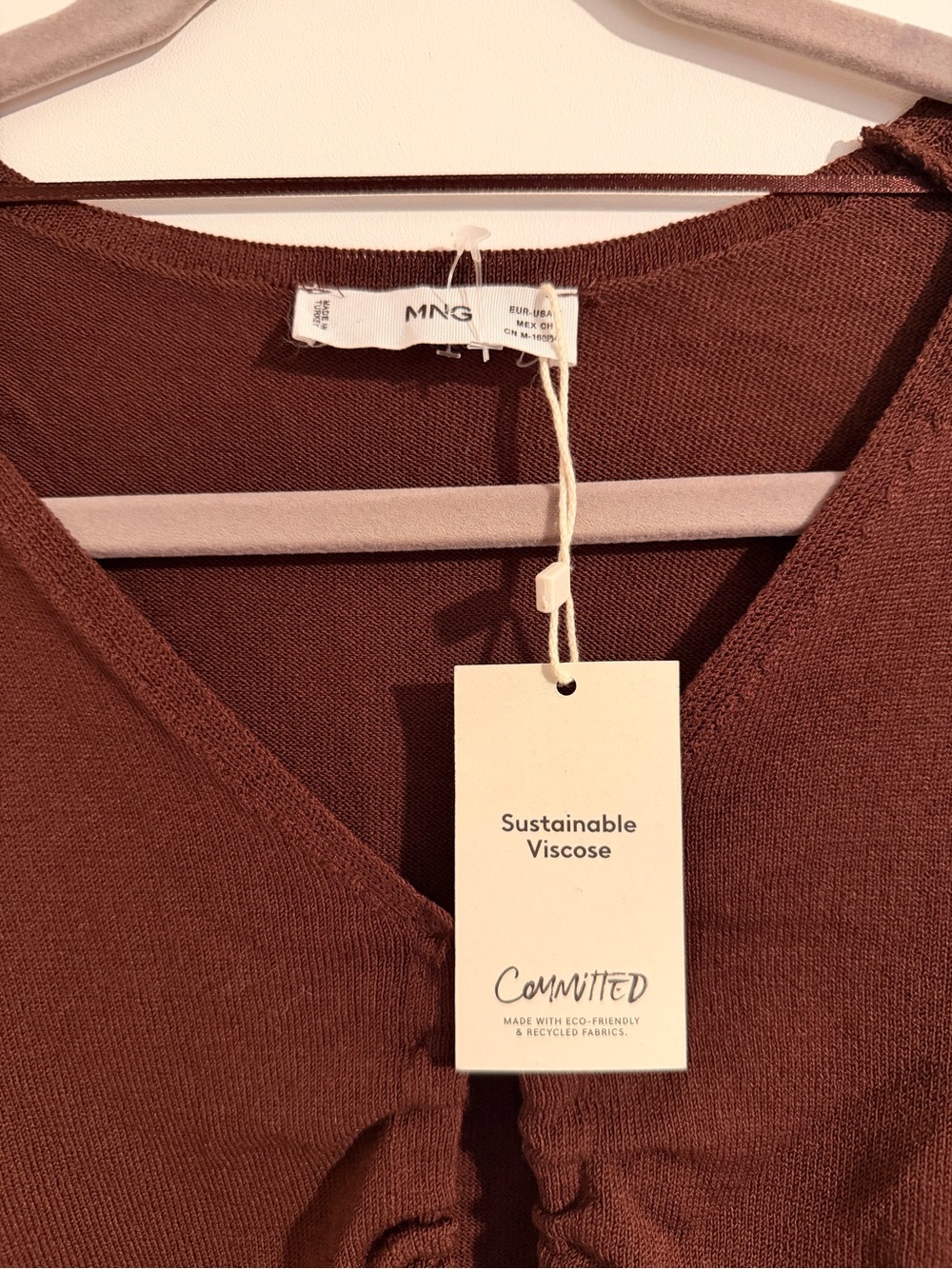 MANGO Brown Top - Picture 2 of 2